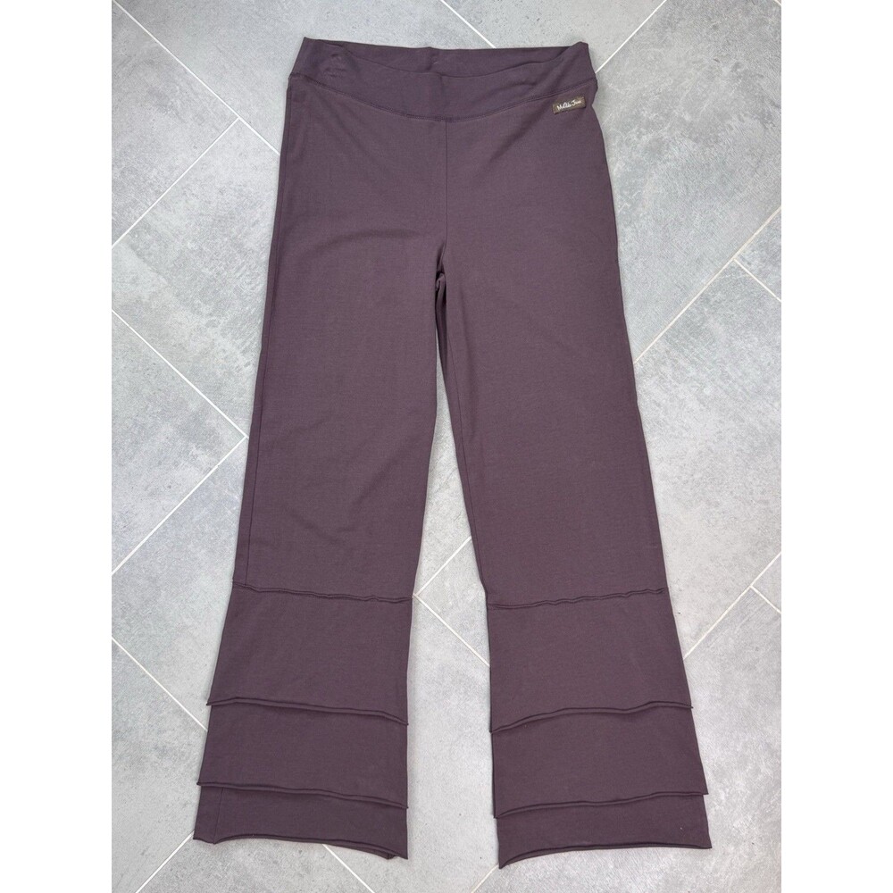 Matilda Jane Tiered Finn Pants Women’s Medium Stretch Pull On Eggplant